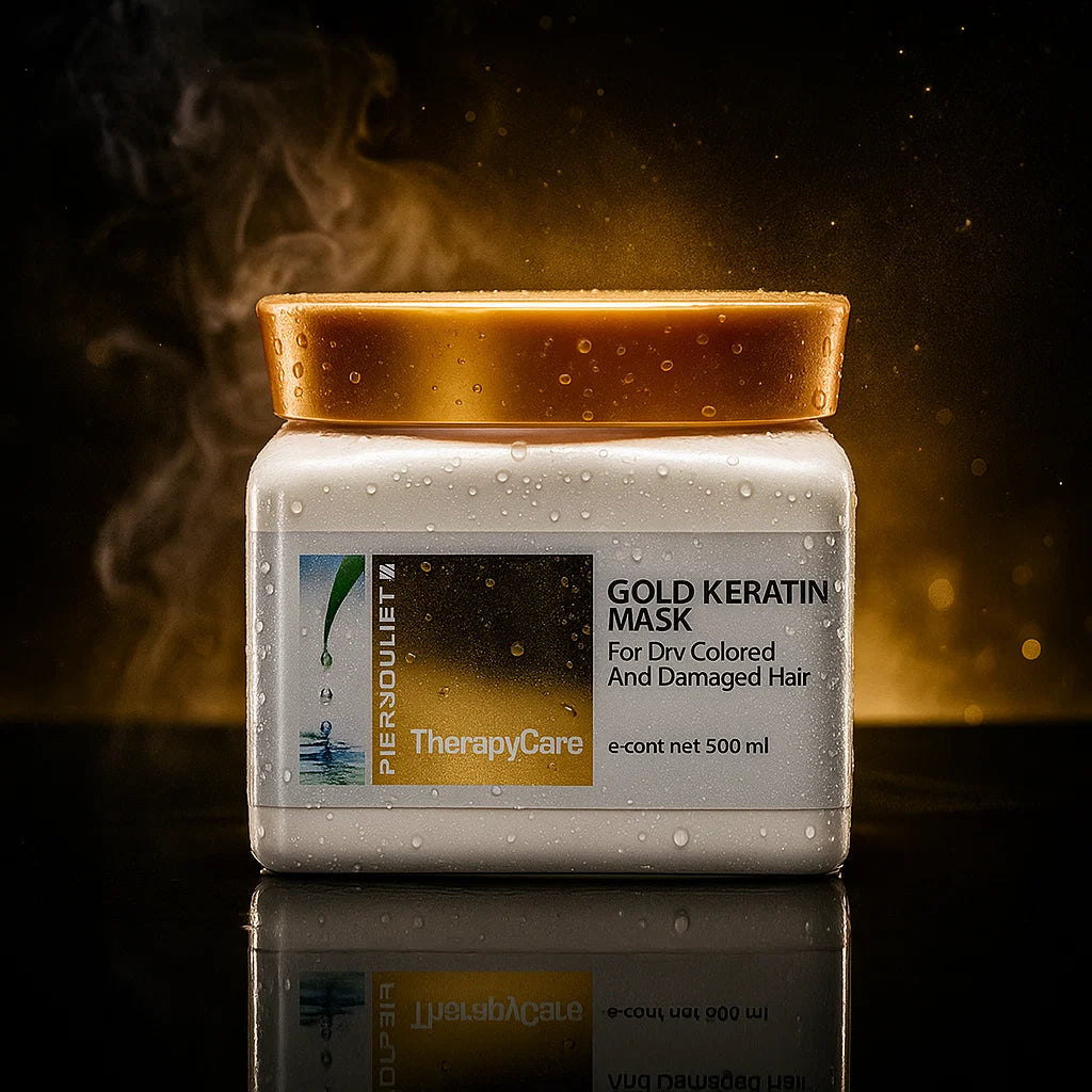 מסכה גולד קרטין לשיער יבש, צבוע ופגום-פייר ג'ולייט