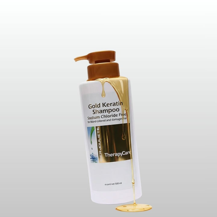 שמפו גולד קרטין לשיער בלונדיני, צבוע ופגום-פייר ג'ולייט