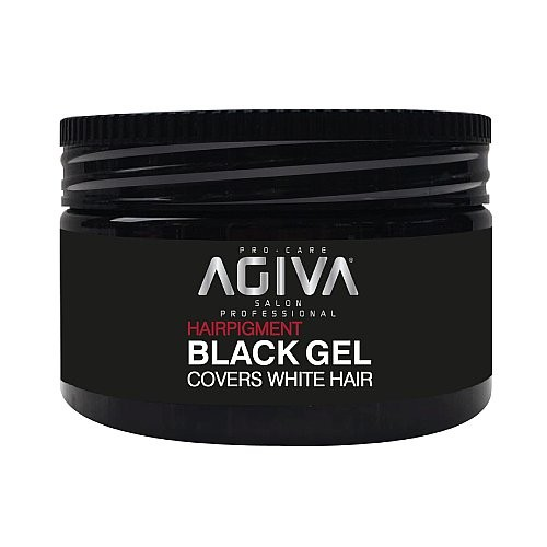 ג'ל שחור לצביעת שיער לבן -AGIVA BLACK GEL
